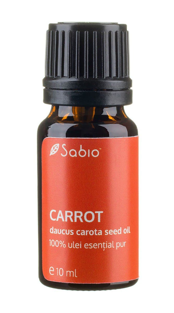 Ulei esential pur de morcov (daucus carota seed oil), 10ml, Sabio 1 Ulei esential pur de morcov (daucus carota seed oil)