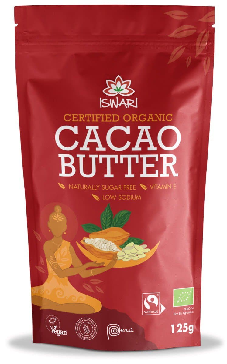Unt de cacao bio, 125g, Iswari 1 Unt de cacao bio