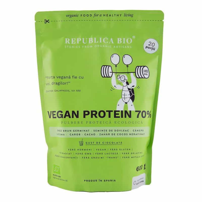 Vegan Protein 70% pulbere functionala ecologica