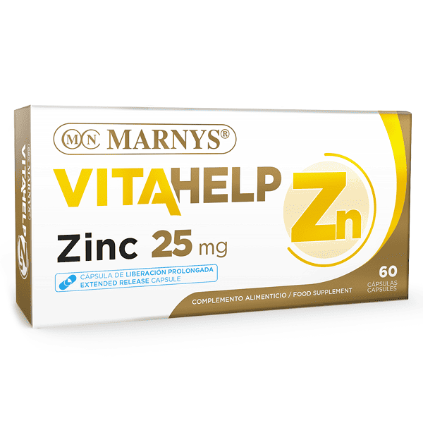 Vitahelp Zinc 25mg, 60 capsule - Suplimente esențiale 1 Vitahelp Zinc 25mg, 60 capsule, Marnys