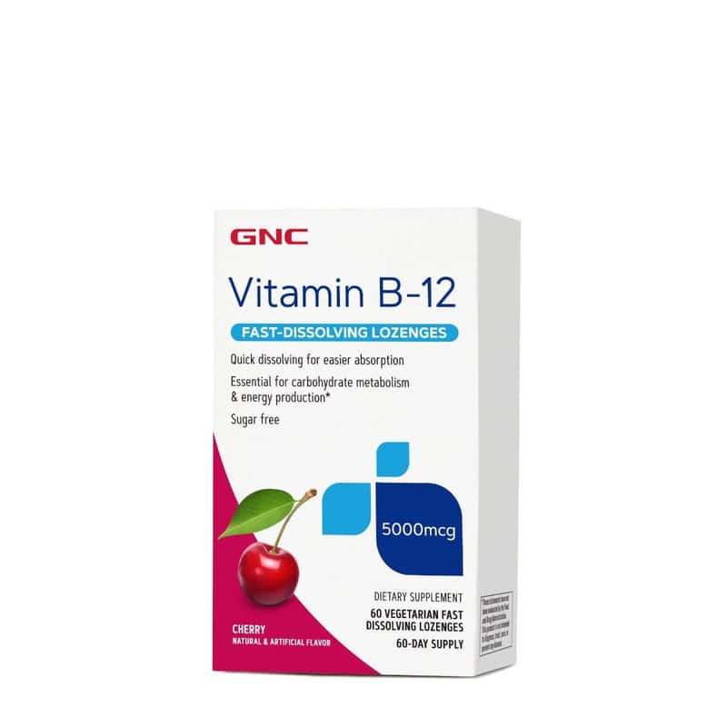 Vitamina B-12 5000mcg cu dizolvare rapida si aroma de cirese