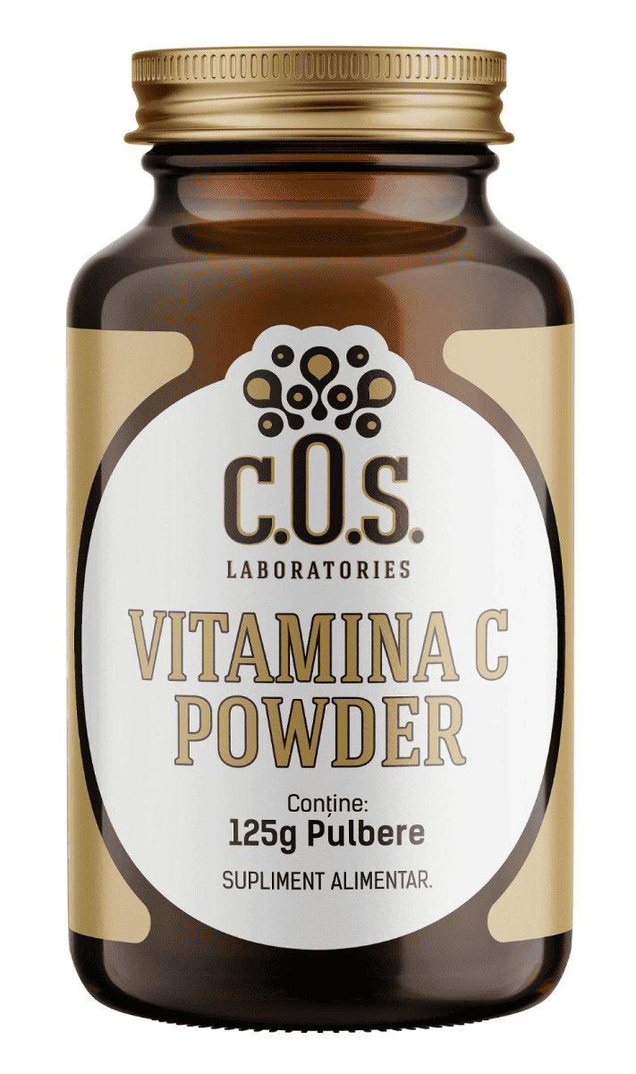 Vitamina C Powder, 125g, COS Laboratories 1 Vitamina C Powder