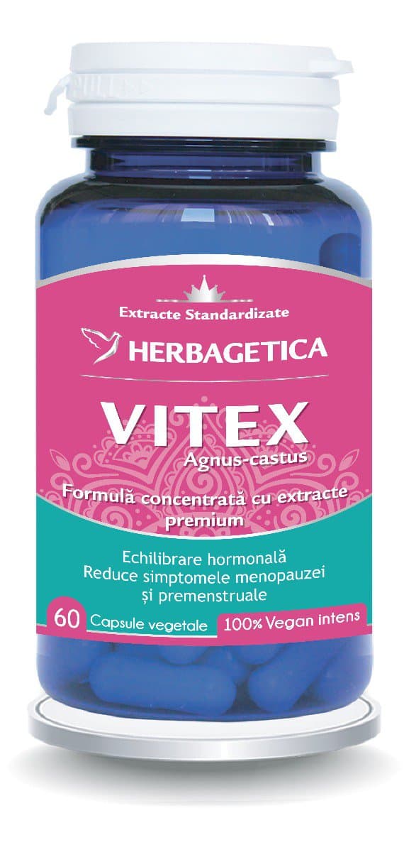 Vitex Zen Forte, 60 capsule, Herbagetica 1 Vitex Zen Forte