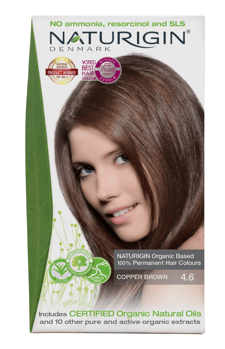 Vopsea de par Copper Brown 4.6, 115ml, Naturigin 1 Vopsea de par Copper Brown 4.6