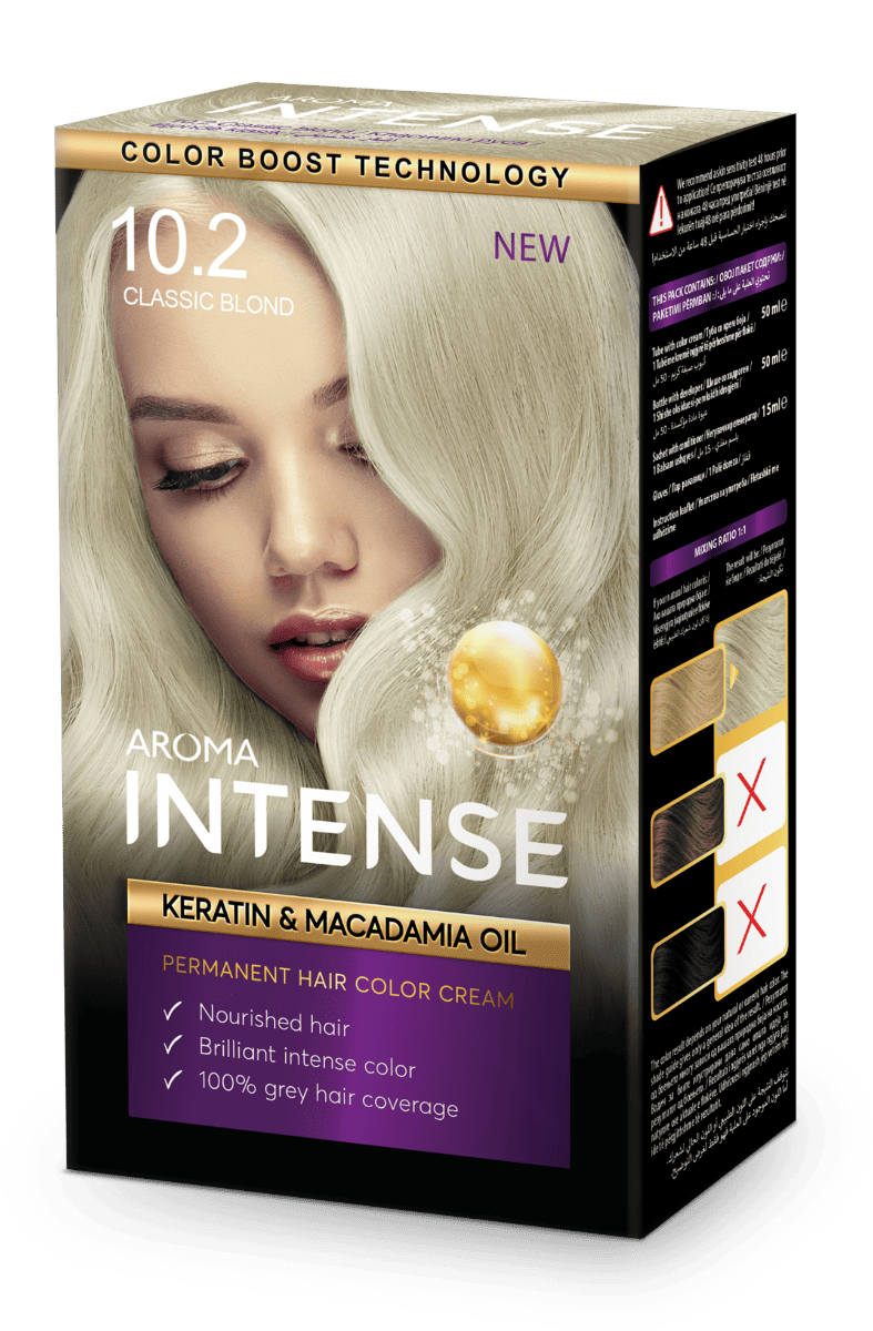 Vopsea de par Intense 10.2 Classic Blond, 50ml, Aroma 1 Vopsea de par Intense 10.2 Classic Blond