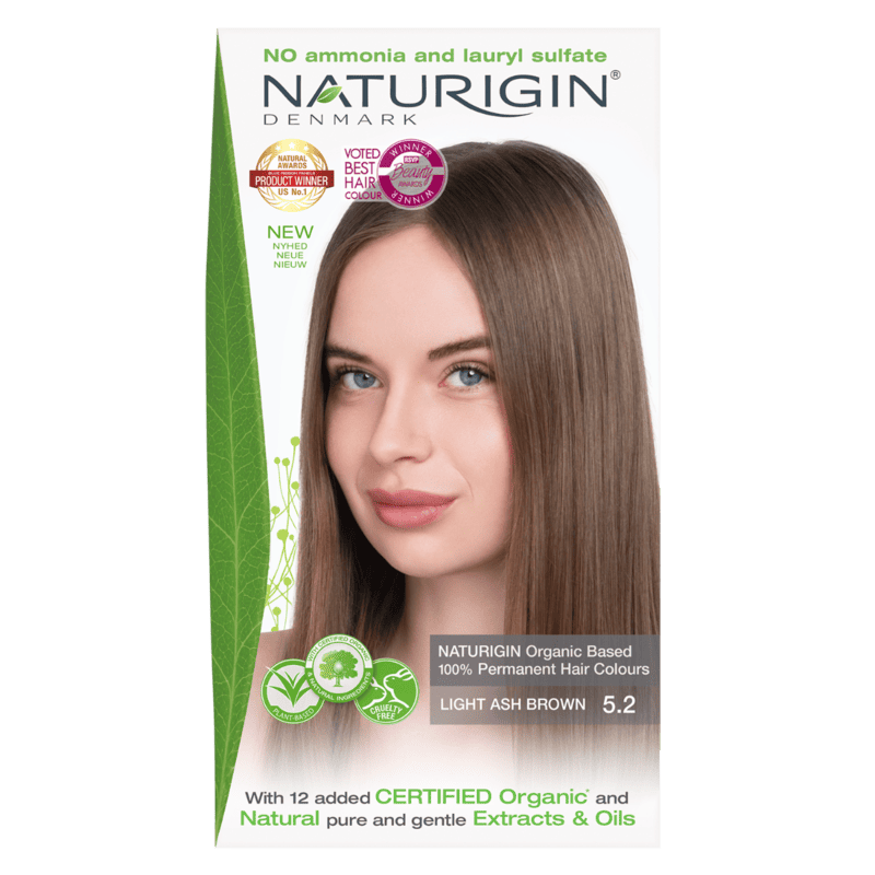 Vopsea de par Light Ash Brown 5.2, 115ml, Naturigin - Frumusete Organica 1 Vopsea de par Light Ash Brown 5.2, 115ml, Naturigin