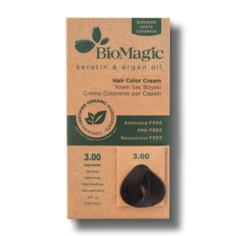 Vopsea de par fara amoniac Dark Brown 3.00