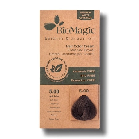 Vopsea de par fara amoniac Light Brown 5.00