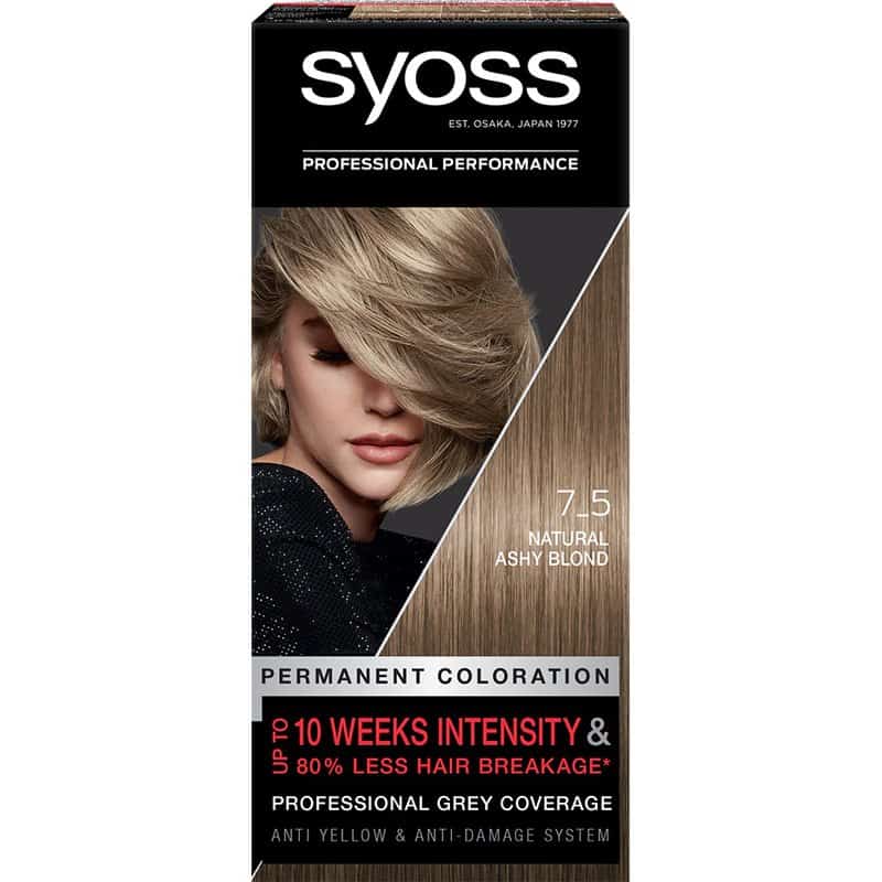 Vopsea de par permanenta 7-5 Blond Rece si Cenusiu