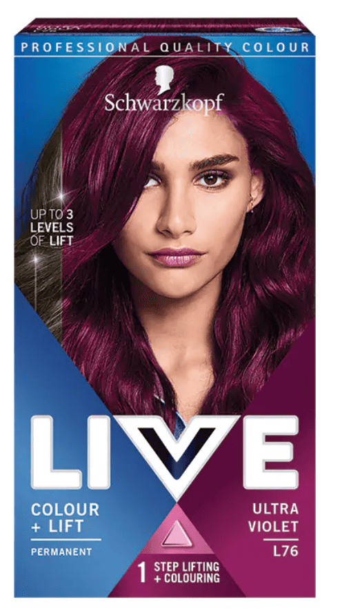 Vopsea de par permanenta Lift + L76 Ultra Violet, 142,5ml, Live 1 Vopsea de par permanenta Lift + L76 Ultra Violet