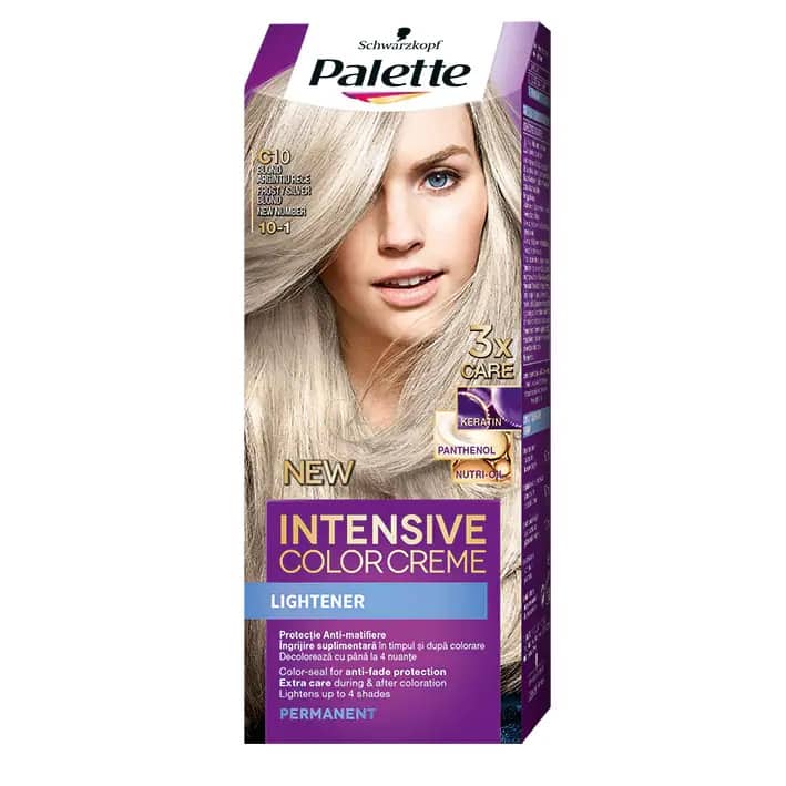 Vopsea de par permanenta Palette Intensive Color C10 (10-1) Blond argintiu gheata