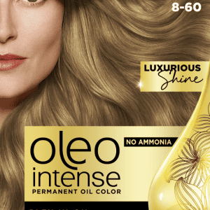 Vopsea de par permanenta fara amoniac Oleo Intense 8-60 Blond Miere
