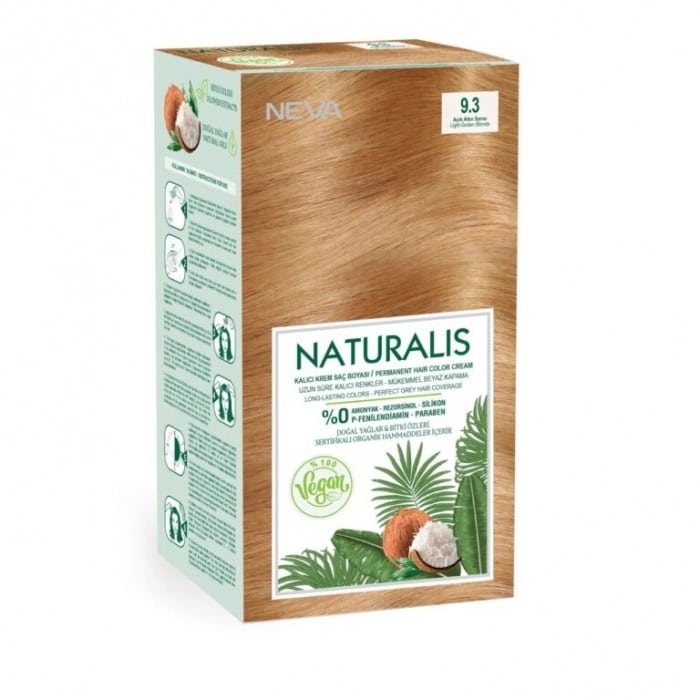 Vopsea de par vegana fara amoniac Blond inchis intens 6.0