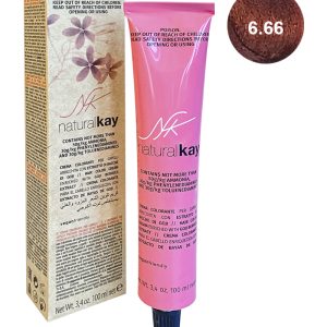 Vopsea vegana 6.66 Intense Red Dark Blonde
