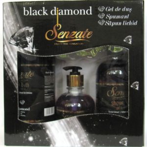 Caseta cadou Black Diamond [gel dus+spumant+sapun lichid] 3b - SENZATE