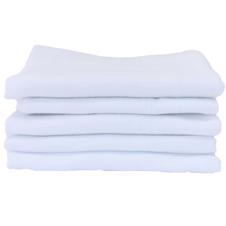 Set scutece finet alb bebelusi 75x75cm 5b - PATURICA FERMECATA