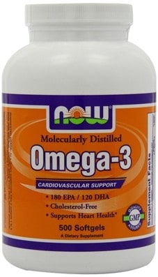 NOW Omega 3 500 softgels