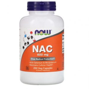 Now NAC Selenium Molybdenum 600 mg 250 veg caps