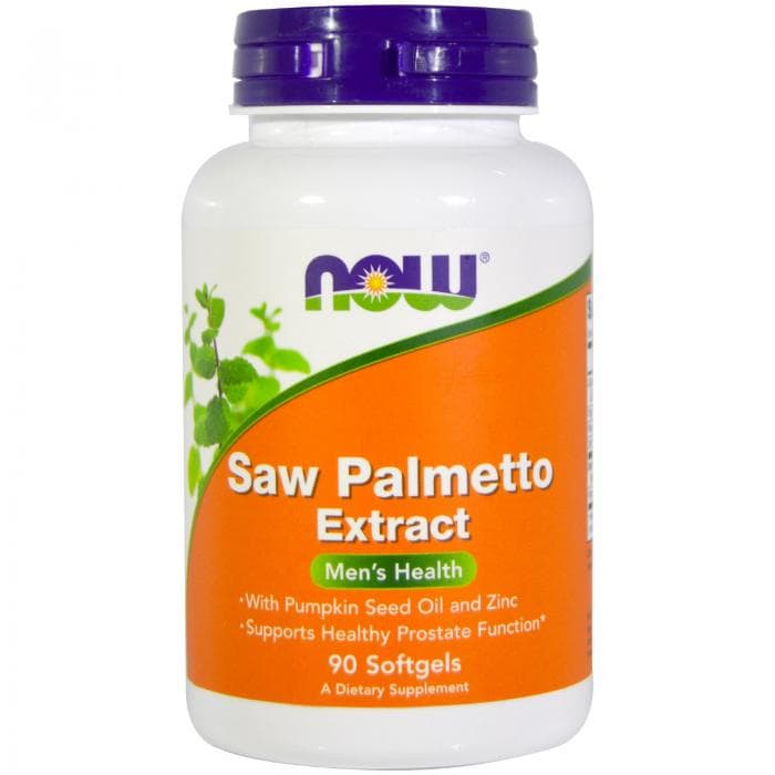 Now Saw Palmetto Extract with Pumpkin Seed Oil and Zinc 90 softgel