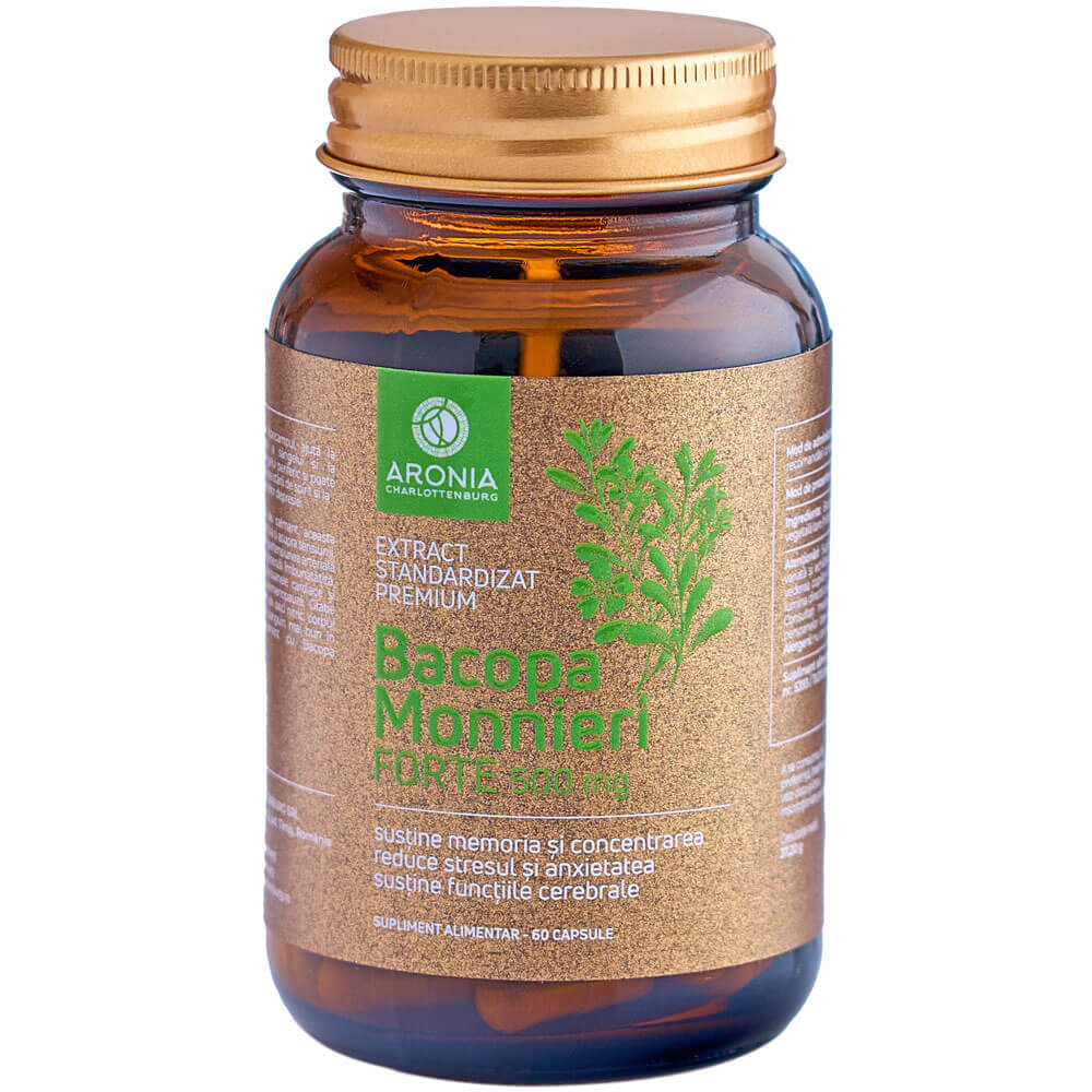 Bacopa Monnieri Forte — 60 capsule cu beneficii pentru creier, memorie, concentrare și sănătatea mintală 1 Bacopa Monnieri Forte — 60 capsule cu beneficii pentru creier