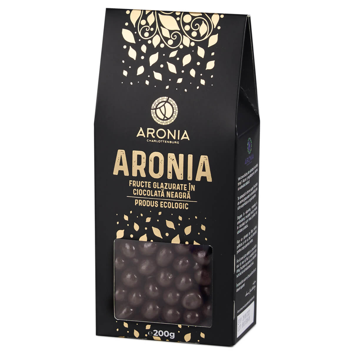 Fructe de Aronia BIO glazurate cu Ciocolată, 200g 1 Fructe de Aronia BIO glazurate cu Ciocolată