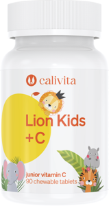 Lion Kids C CaliVita (90 tablete masticabile) Vitamina C pentru copii
