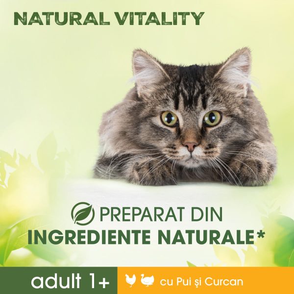 PERFECT FIT Natural Vitality, Pui și Curcan, hrană uscată pisici, 650g - imagine 5