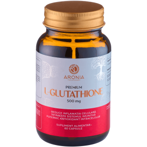Premium L-Glutathione 500 mg — 60 capsule cu un antioxidant puternic