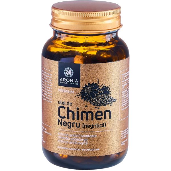 Ulei de Chimen Negru (Negrilica) Premium Vegan — 90 capsule