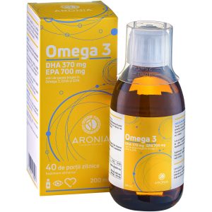 Ulei de Pește Omega 3 - Beneficii și Caracteristici 1 Ulei de Pește Omega 3 — 200ml — 700 EPA / 370 DHA