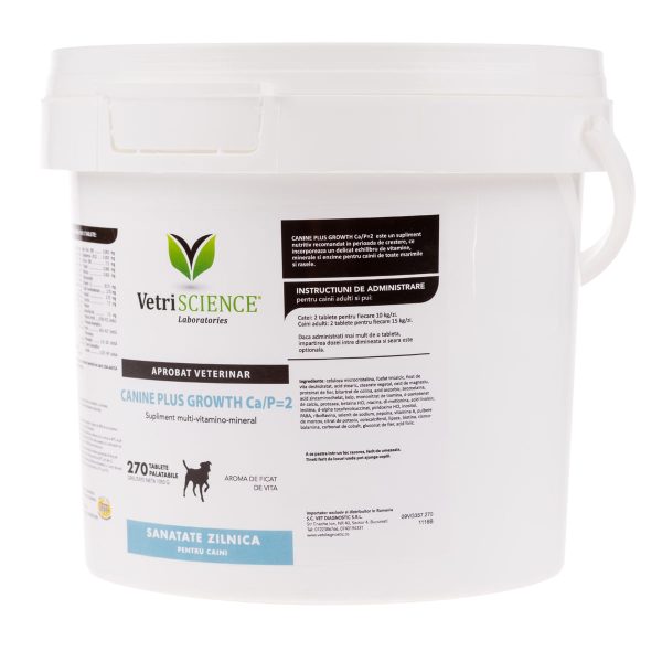 VETRI SCIENCE Canine Plus Growth Ca/P, suplimente creștere și vitalitate câini, 270tbl masticabile - imagine 4