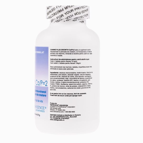VETRI SCIENCE Canine Plus Growth Ca/P, suplimente creștere și vitalitate câini, 90tbl masticabile - imagine 4