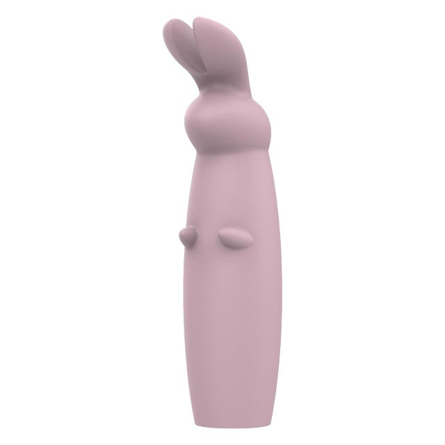 Aparat de masaj DREAMTOYS Nude Hazel Rabbit Massager, în formă de iepuraș, 10 funcții de vibrație, roz 1 Aparat de masaj DREAMTOYS Nude Hazel Rabbit Massager