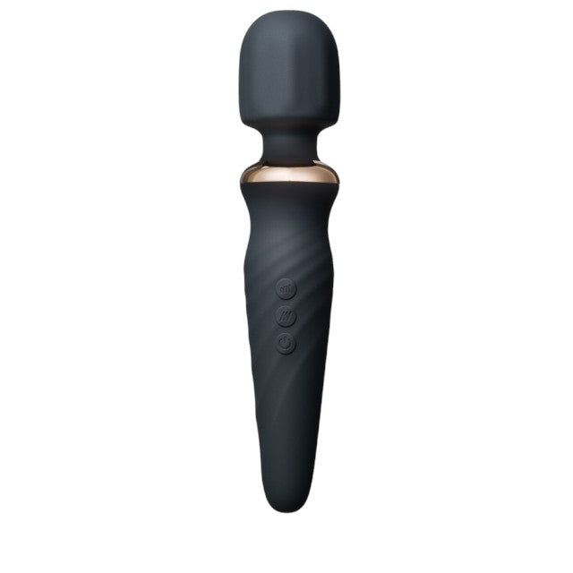 Aparat de masaj INTY TOYS TORCH, pentru corp și zonele intime, 25 funcții de vibrații ultra-puternice, 5 viteze, silențios, negru 1 Aparat de masaj INTY TOYS TORCH