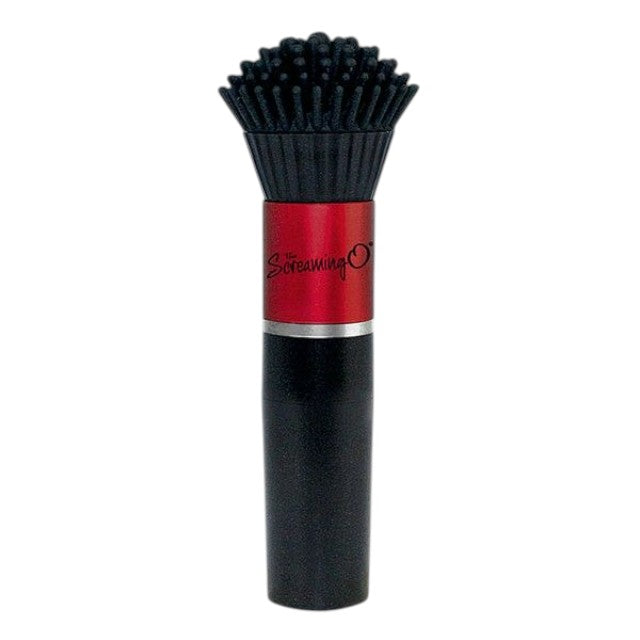 Aparat de masaj SCREAMING O Makeup Brush Vibe, în formă de pensulă, pentru clitoris și zone erogene, 4 viteze, negru cu roșu 1 Aparat de masaj SCREAMING O Makeup Brush Vibe