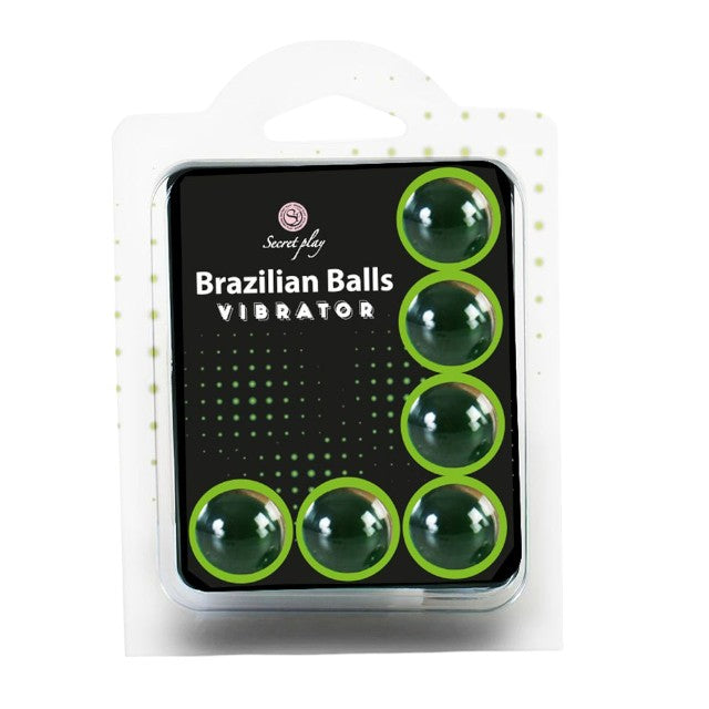 Bile Braziliene - Secret Play Vibrator, ulei de masaj pentru corp si zonele erogene, cu efecte de vibratie, 1 x 6 bucati 1 Bile Braziliene - Secret Play Vibrator