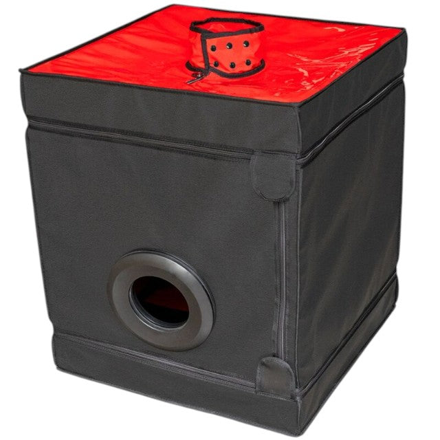 Cabină de sex SECRET DOME Bukkake Black & Red, mobilier pentru jocuri erotice BDSM, cu saltea și cătușe, negru cu roșu 1 Cabină de sex SECRET DOME Bukkake Black & Red