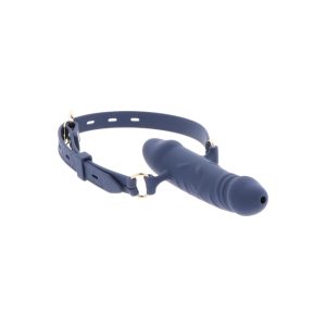 Calus pentru jocuri erotice Taboom - Breathable Penis Gag, cu curea reglabila, din silicon, albastru – ofertă, preț și specificații