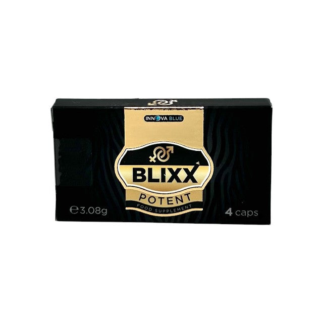 Capsule BLIXX Potent, unisex, pentru libido, potență și îmbunătățirea performanțelor sexuale, cu guarana și ginseng, 4 buc 1 Capsule BLIXX Potent