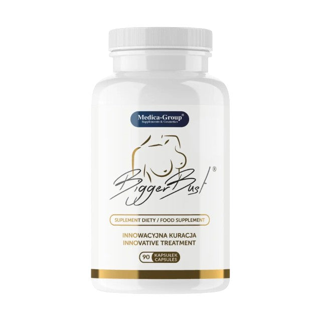 Capsule MEDICA-GROUP Bigger Bust, pentru mărirea și fermitatea sânilor, cu extract de trifoi roșu, 90 bucăți 1 Capsule MEDICA-GROUP Bigger Bust