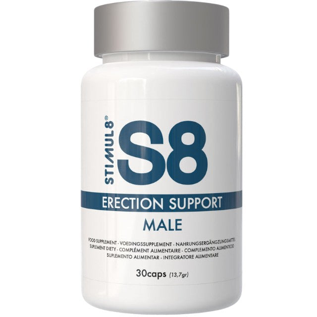 Capsule S8 Erection Support, pentru erecții puternice, energie și performanțe sexuale îmbunătățite, 30 buc 1 Capsule S8 Erection Support