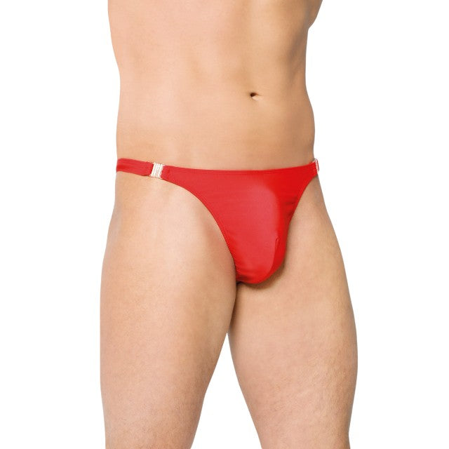 Chilot tanga bărbați SOFTLINE Thong 4432, lenjerie sexy cu cleme ușor de desfăcut, culoare roșu, mărime XL 1 Chilot tanga bărbați SOFTLINE Thong 4432