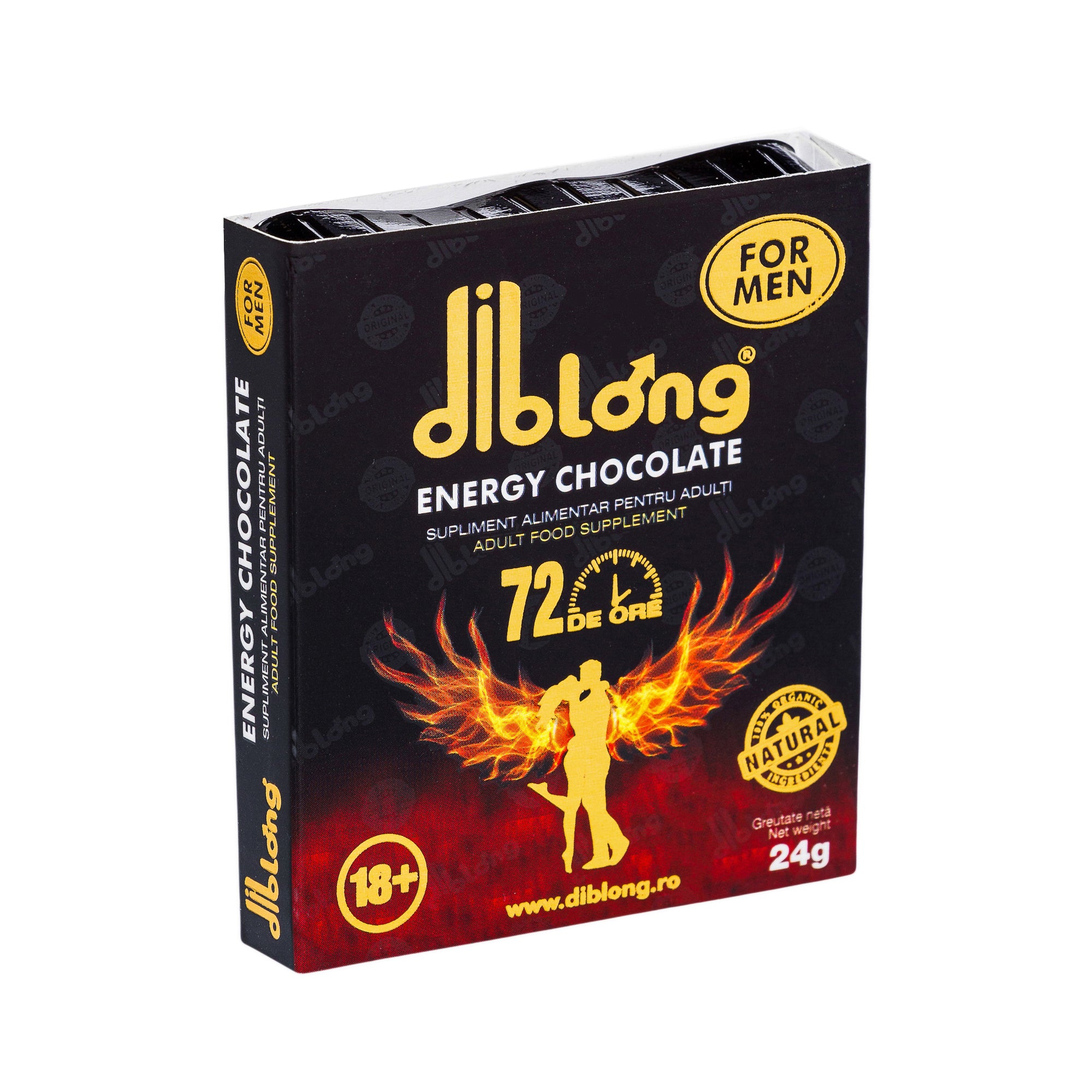 Ciocolata afrodisiac premium concentrat, DIBLONG ENERGY CHOCOLATE for MEN, pentru potenta, erectie, impotriva ejacularii, 100% natural, 24g 1 Ciocolata afrodisiac premium concentrat