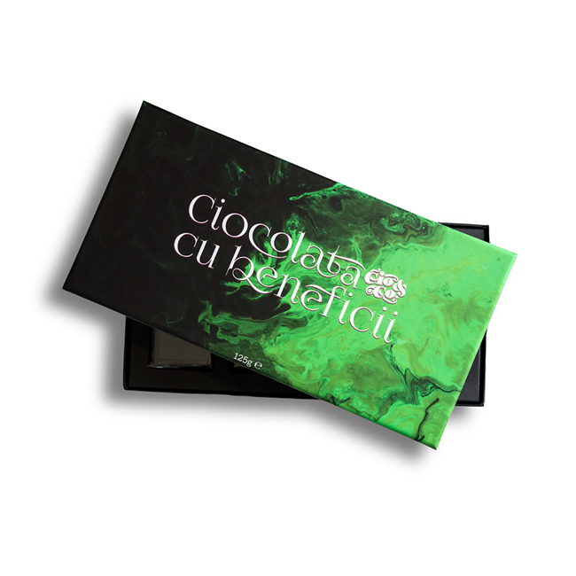 Ciocolata cu Beneficii Cio&co ''Intense Party''-Dulce cu lapte,1 cutie x 8 buc (verde) 1 Ciocolata cu Beneficii Cio&co ''Intense Party''-Dulce cu lapte