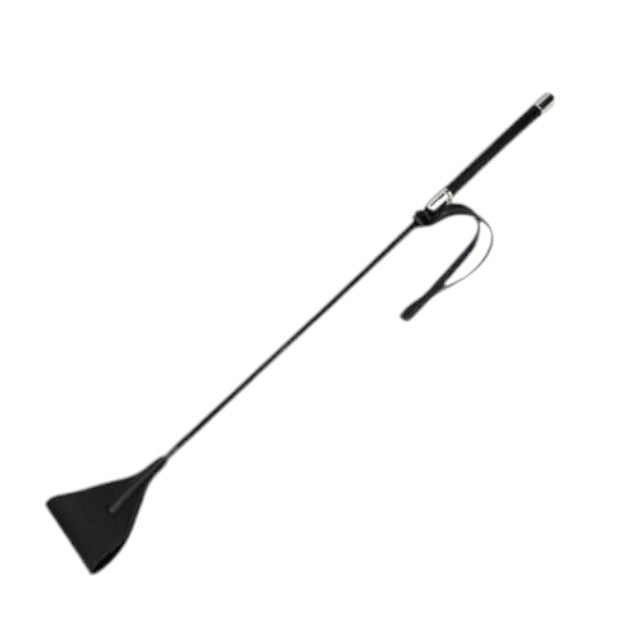 Cravaşă Bound to Please - Riding Crop, accesoriu jocuri erotice BDSM, 7.5 cm, Neagra 1 Cravaşă Bound to Please - Riding Crop