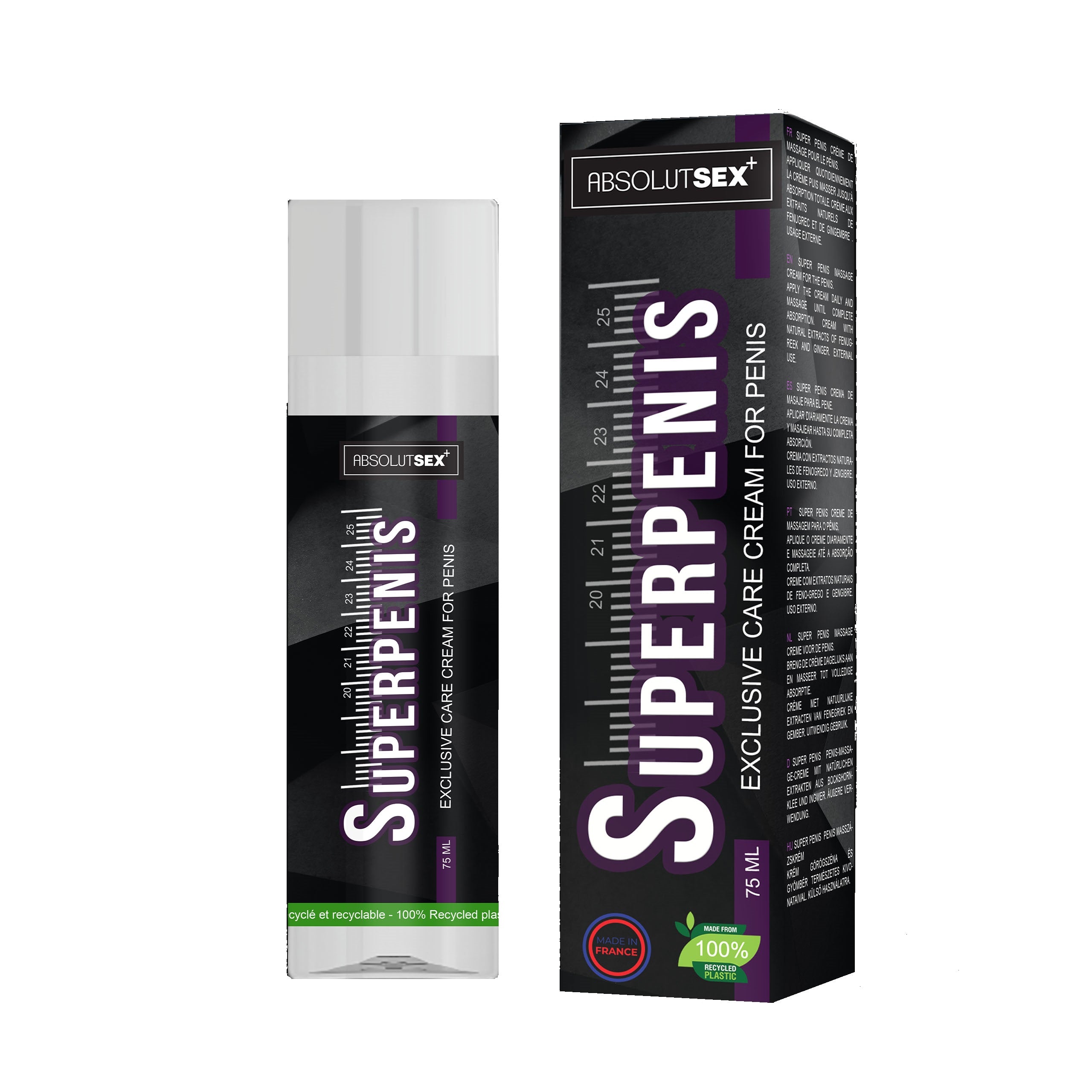 Crema SuperPenis AbsolutSex, pentru marirea penisului si stimularea erectiei, 75 ml 1 Crema SuperPenis AbsolutSex