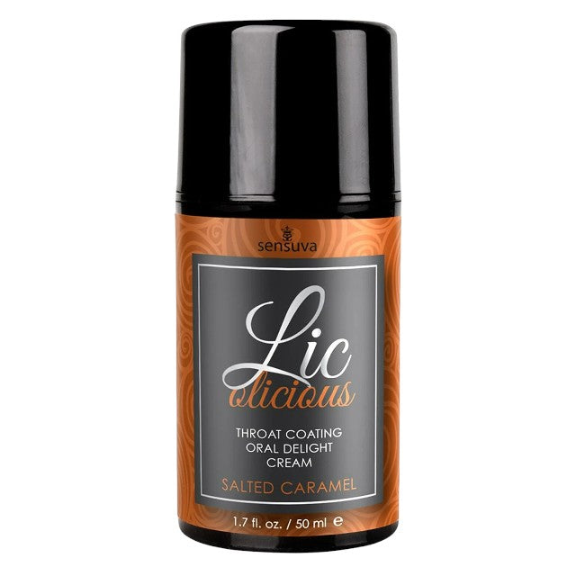 Cremă pentru sex oral SENSUVA Licolicious SALTED CARAMEL, cu gust delicios de caramel sărat, 50 ml 1 Cremă pentru sex oral SENSUVA Licolicious SALTED CARAMEL