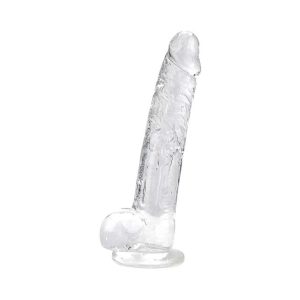 Dildo LOVING JOY 9” Crystal Dildo with Balls
