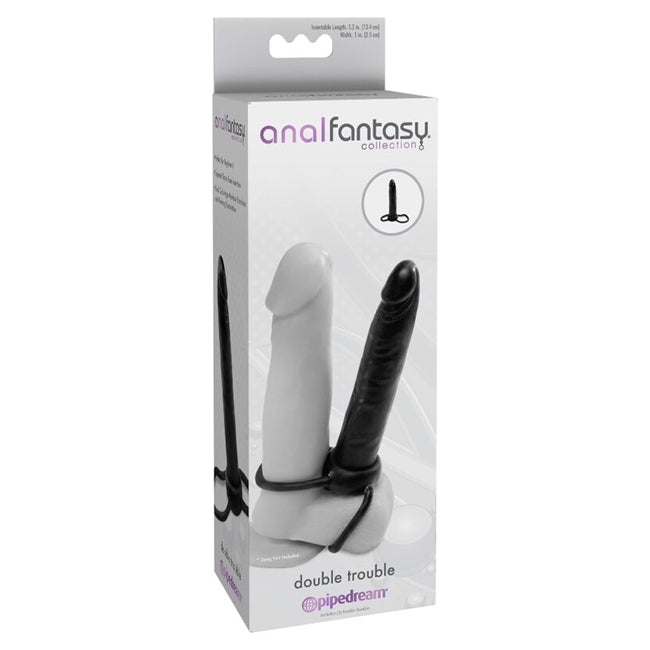 Dildo atașabil PIPEDREAM ANAL FANTASY pentru penetrare dublă cu inele de erecție 1 Dildo atașabil PIPEDREAM ANAL FANTASY pentru penetrare dublă cu inele de erecție