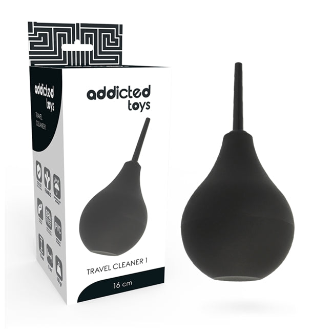 Dus anal ADDICTED TOYS - Travel Cleaner 1, negru, 16 cm 1 Dus anal ADDICTED TOYS - Travel Cleaner 1